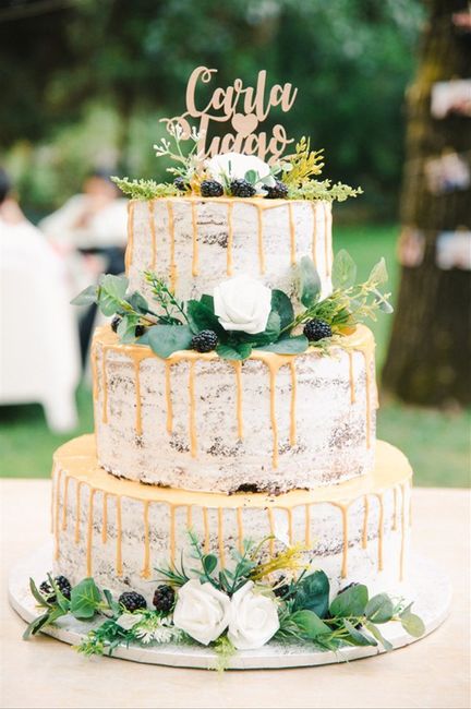 Casamentos ao ar livre: o bolo de casamento 2
