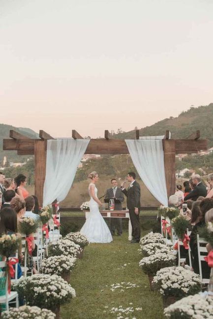 Decoração de casamento com tecido e cortinas 1