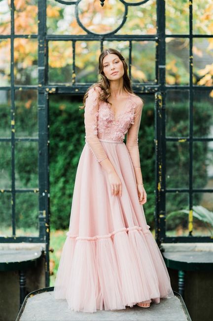 Vestidos de noiva rosa: as melhores inspirações 💗 - 6