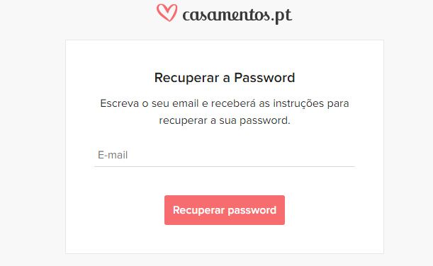 Como posso recuperar a minha palavra-passe? - 1