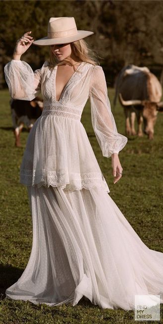 Mangas em balão para o teu look nupcial #tendências2021 5