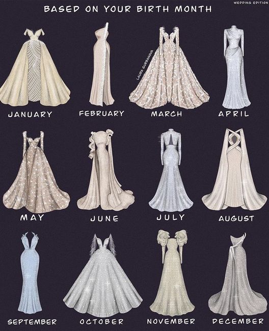 O teu vestido de noiva segundo o teu mês: vem descobrir! 1