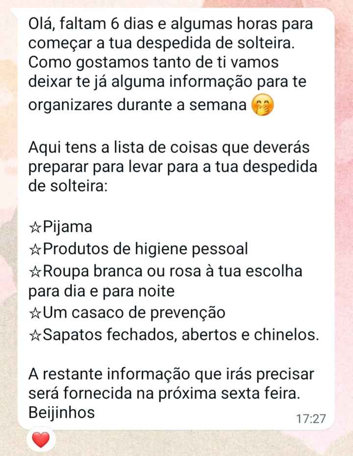 Primeiras Instruções - Despedida de Solteira - 1