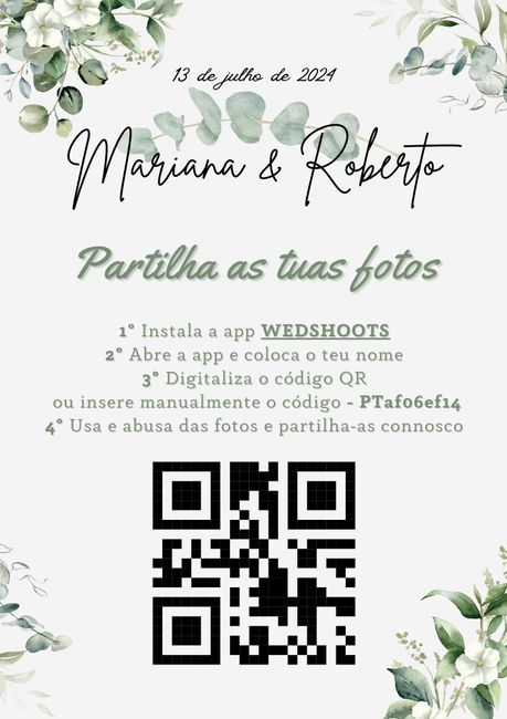 qr code para partilha de momentos ✨ - 1