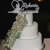 1 ano depois, o bolo de casamento - 2