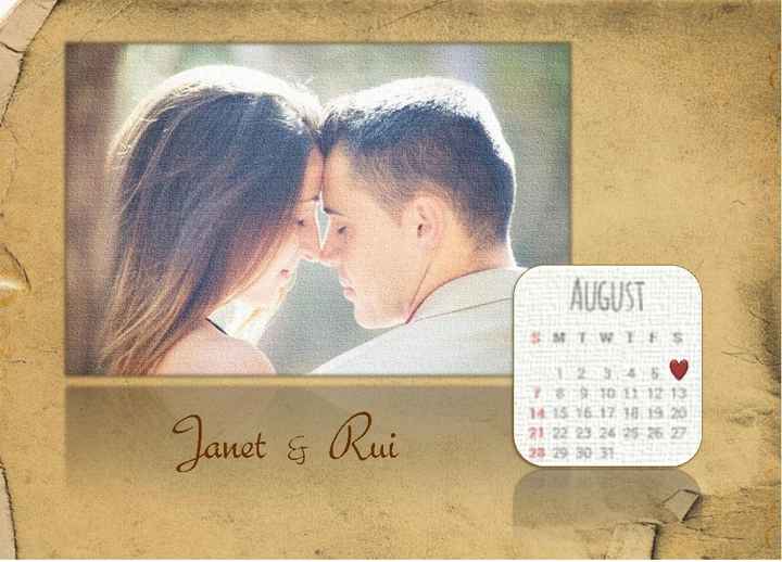 Save the date parte de frente