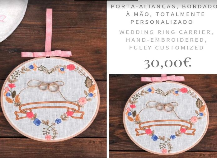 Procuro porta-alianças personalizado 3