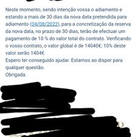 Adiamento de casamento para 2022 - 1