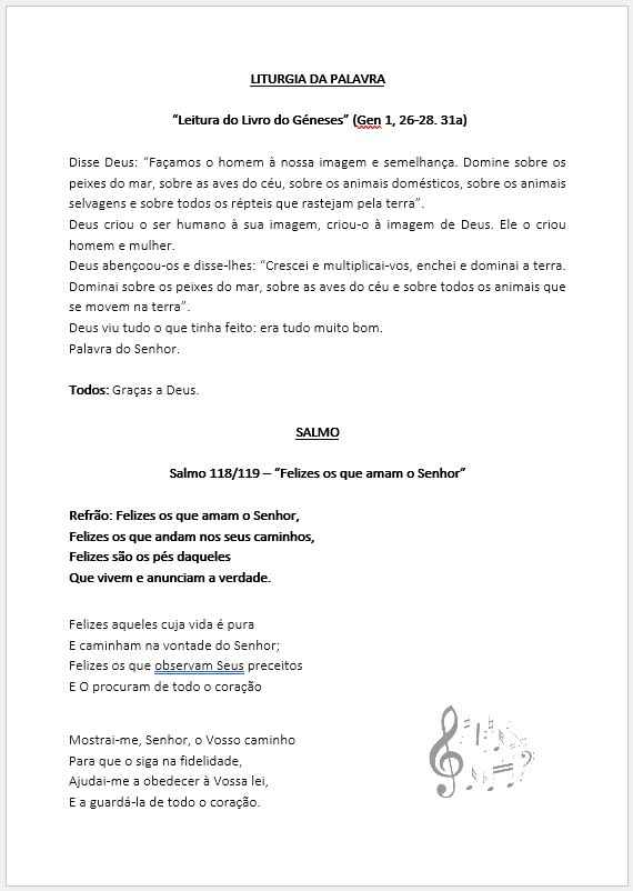 Cerimónia religiosa sem missa: estrutura, leituras, cânticos e missal - 2