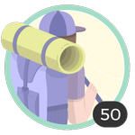 Aventureira (50). Não há limites para esse espírito aventureiro! Participaste em 50 posts. Sendo assim, já podes usar este bonito emblema.
