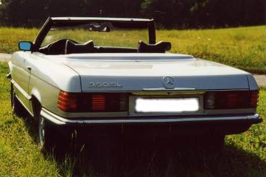 Mercedes 350sl vista traseira