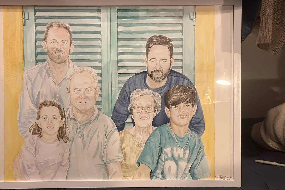 Retrato de família 70cm x 50cm