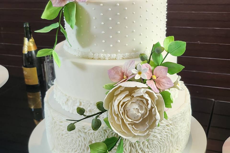 Bolo de casamento 4 andares