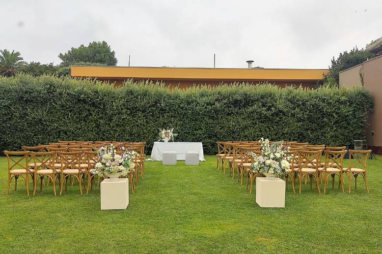 Cerimónia no jardim