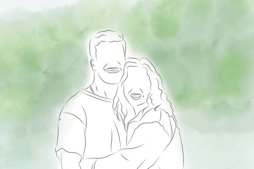 Ilustração Casal