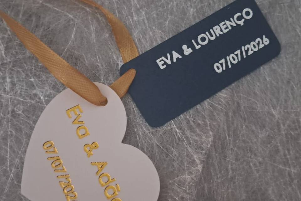 Etiquetas para organza