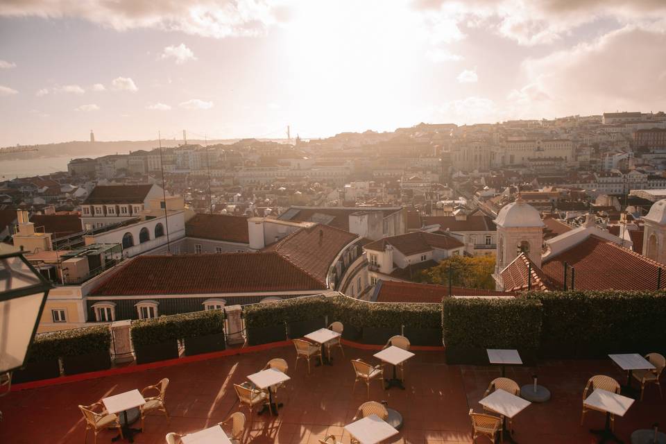 Terraço vista Lisboa