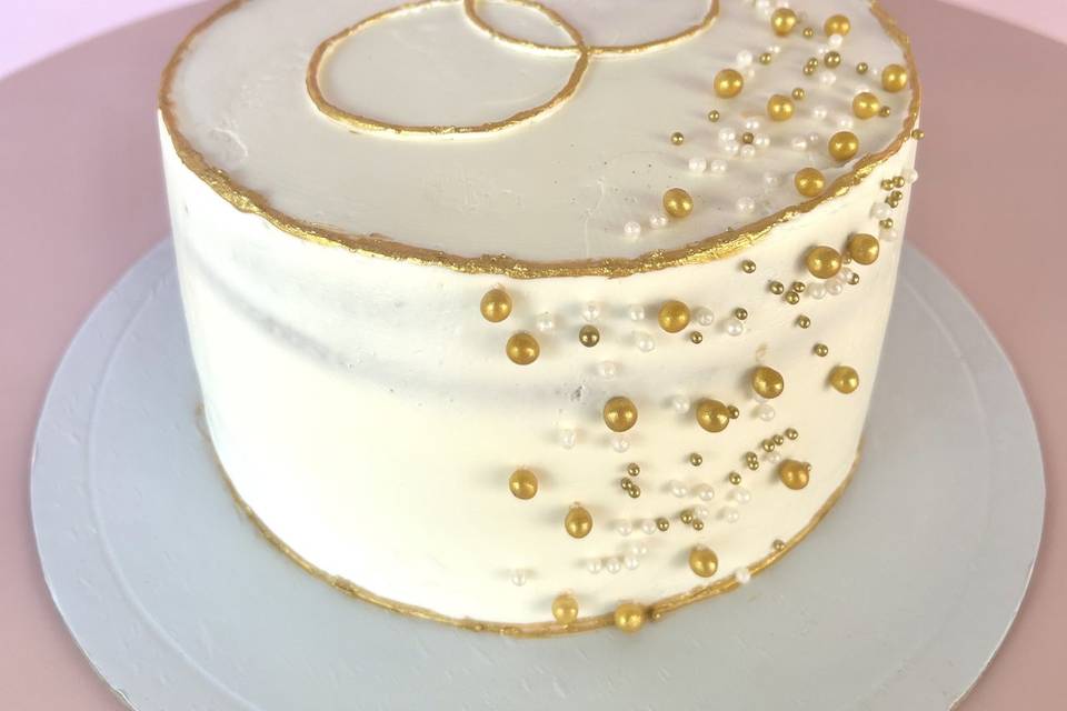 Bolo bodas de ouro