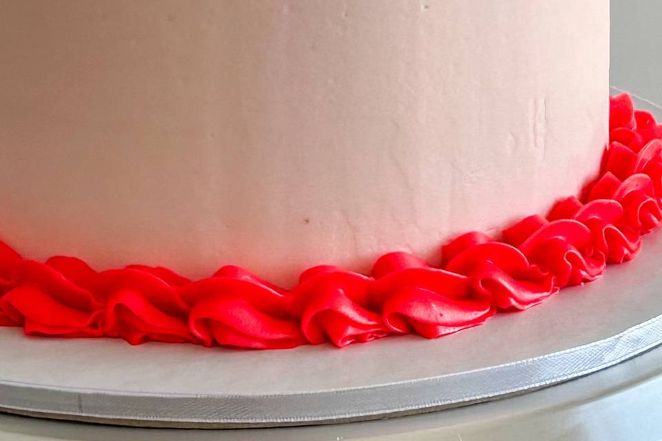 Bolo casamento romantico