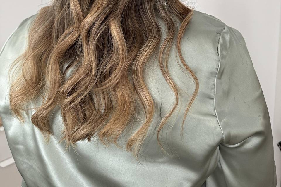 Penteado meio solto