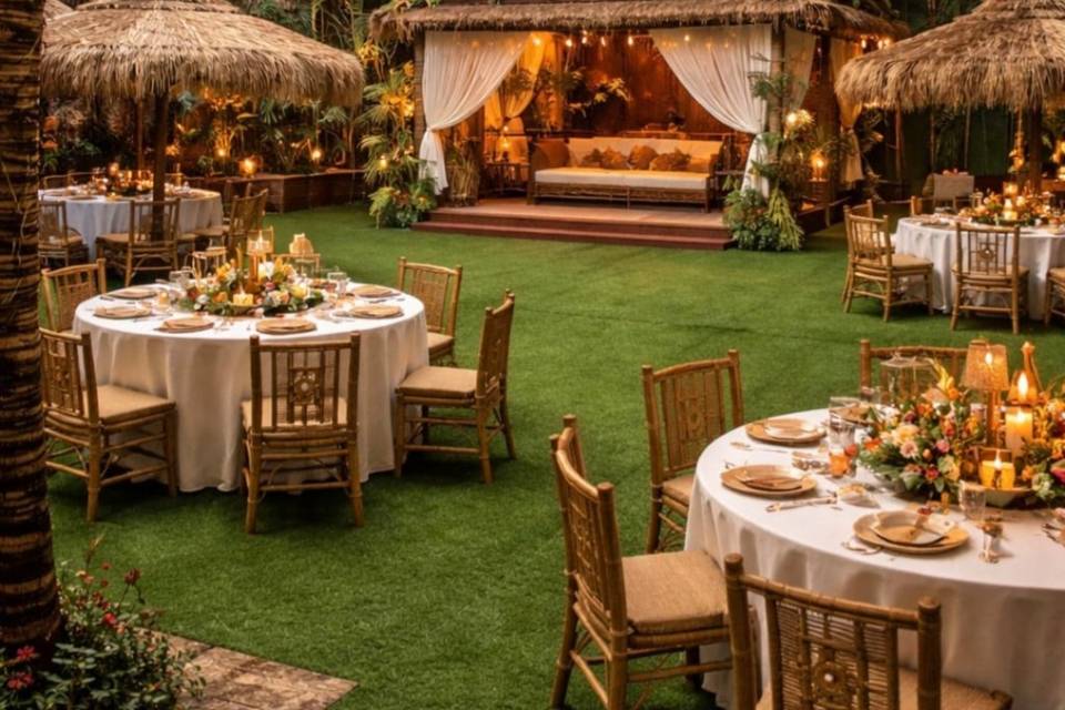 Tropical village weddings