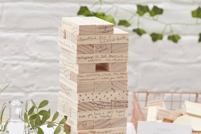 Jenga guest book