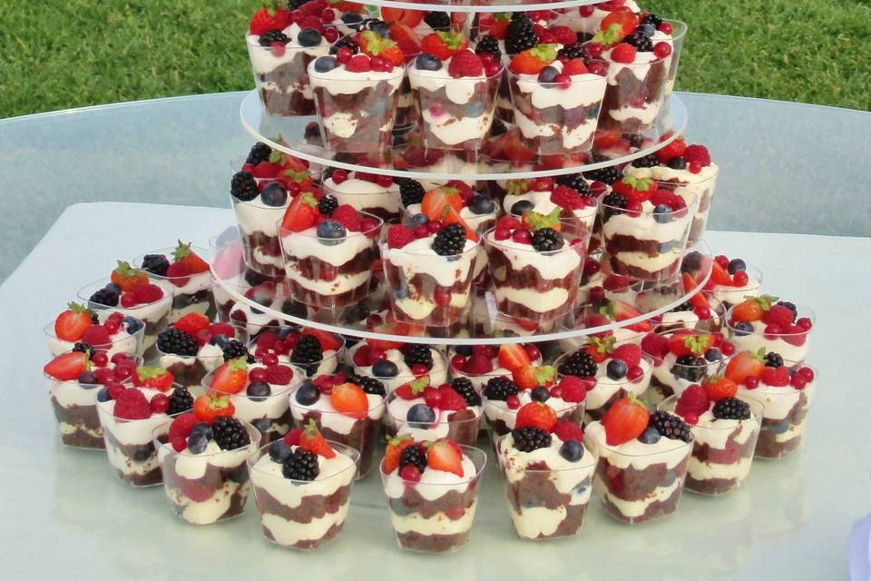 Bolo de casamento -trifle