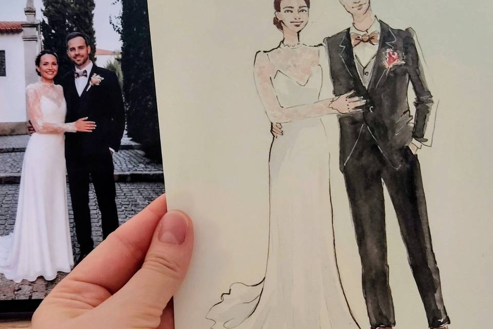 ElBiArts – Live Wedding Illustration