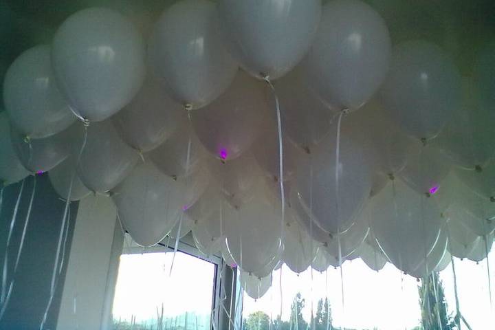 Balões luminosos com led's