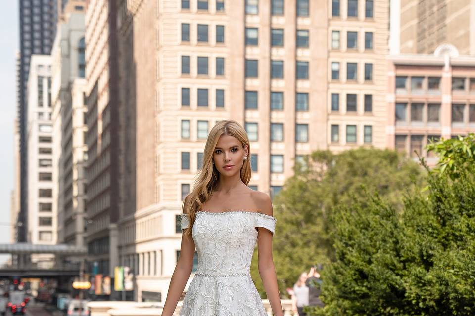Um vestido deslumbrante, delic