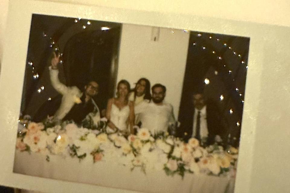 The bride and groom