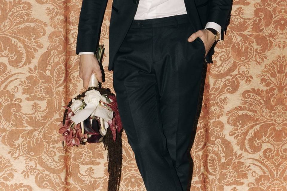 Fato completo para noivo.