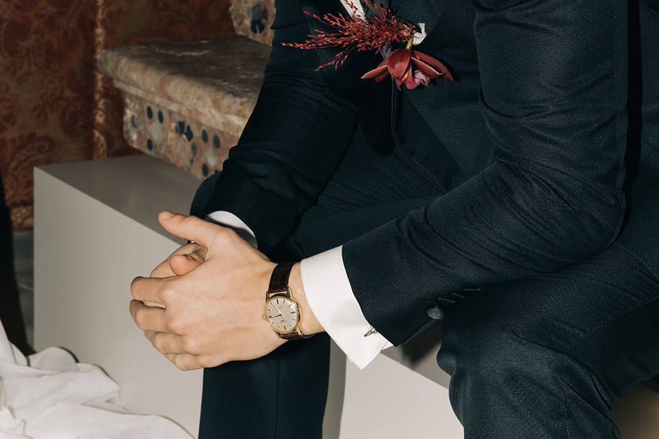 Fato completo para noivo.