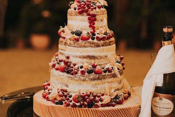 Naked Cake Casamento