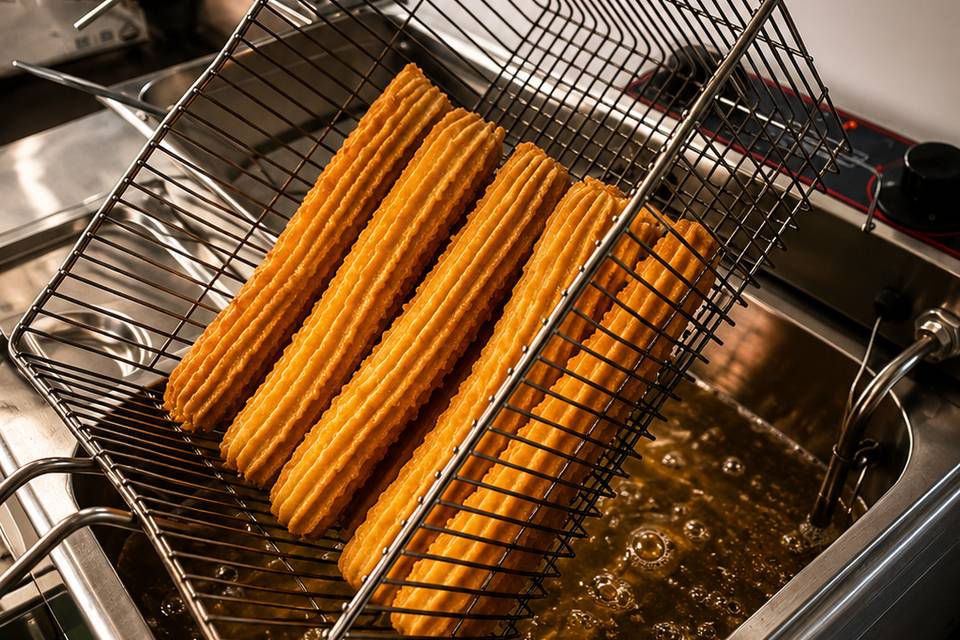 Churros fritos na hora