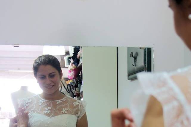 Prova vestido noiva Claúdia