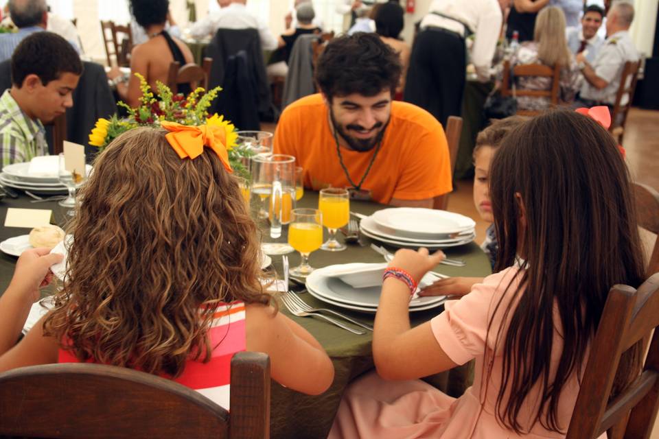 Boa disposição à mesa