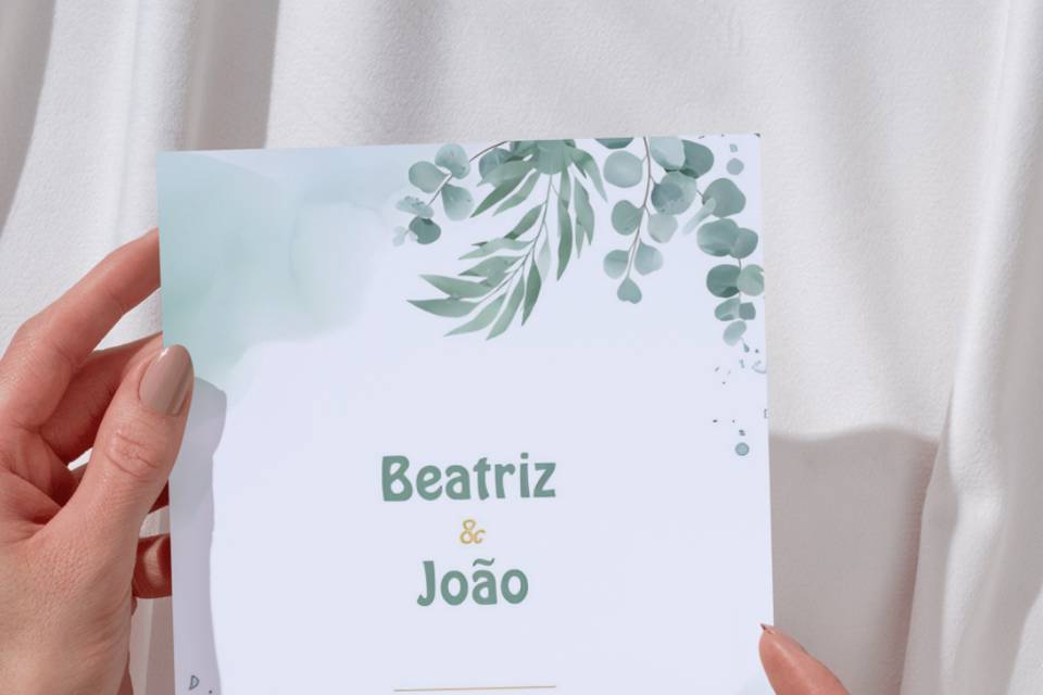 Convite de casamento