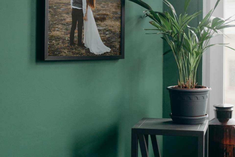 Moldura com impressão de foto