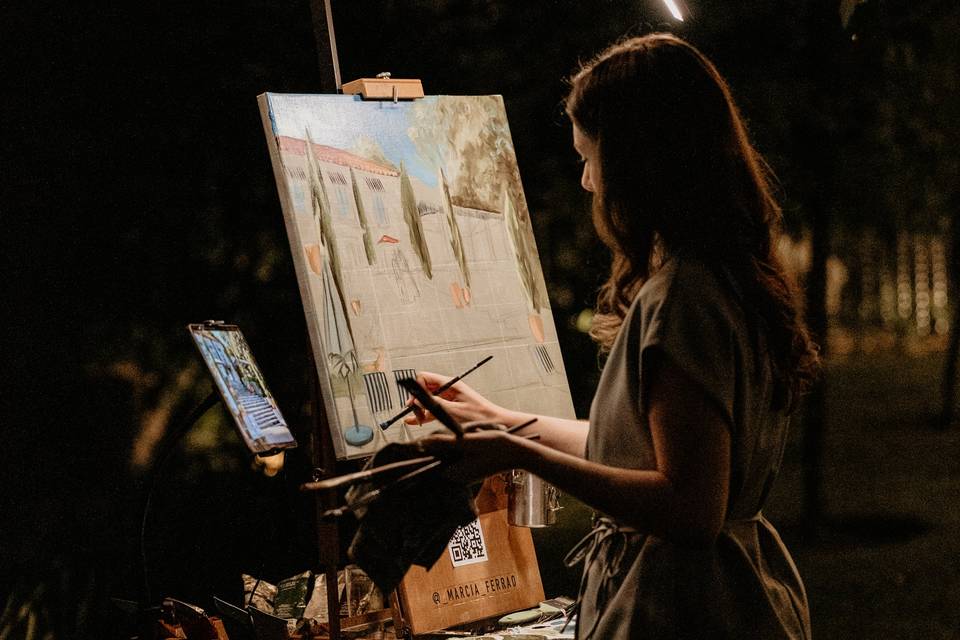 Pintura ao Vivo - Márcia Ferrão
