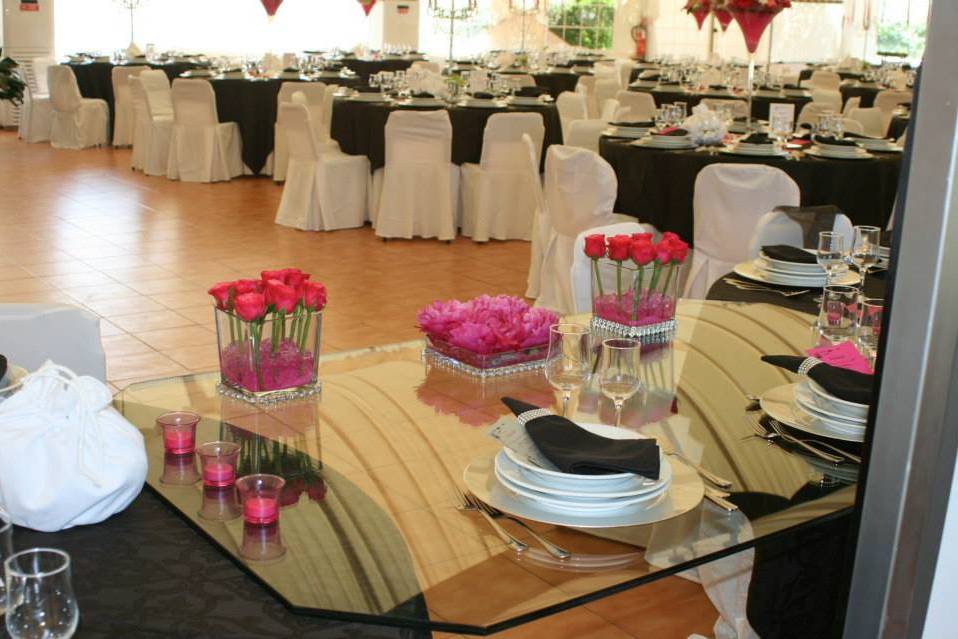 Casamento em rosa e preto