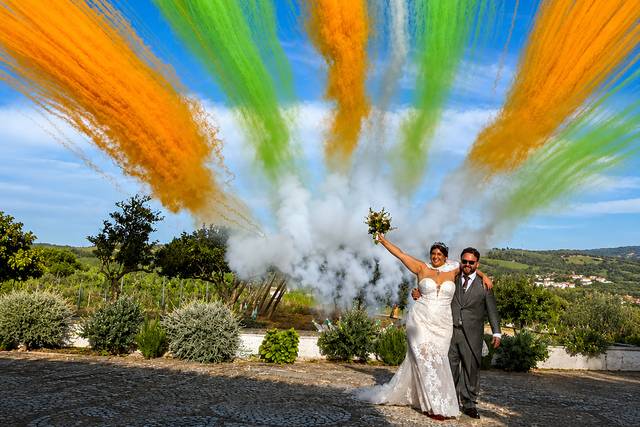7 Disparos de Fumos Casamento