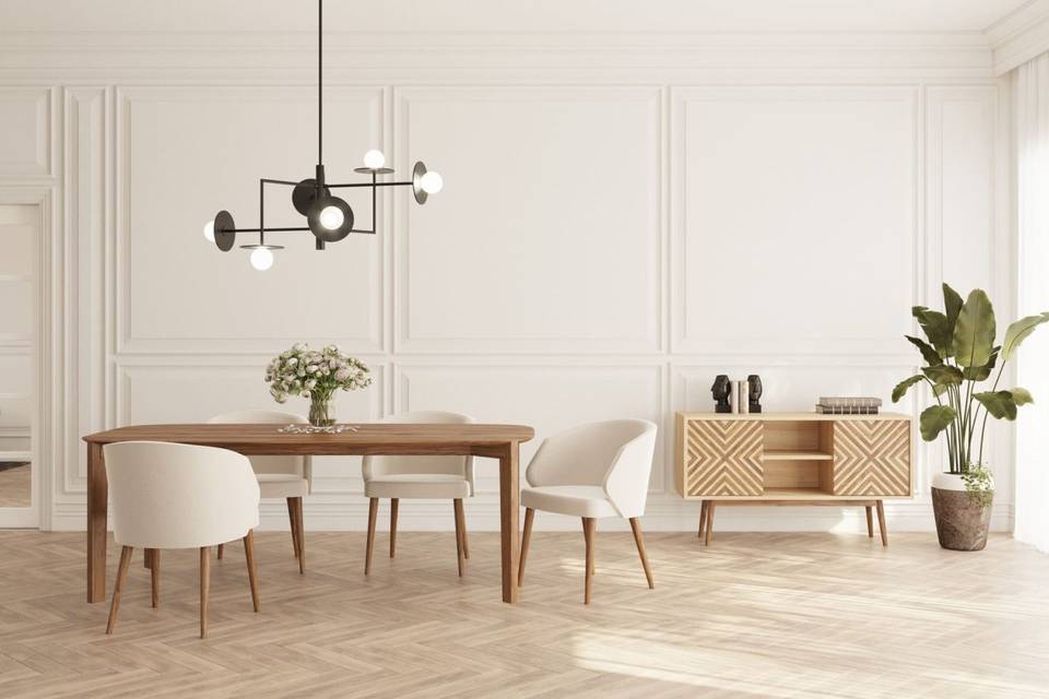 Sala de jantar contemporânea