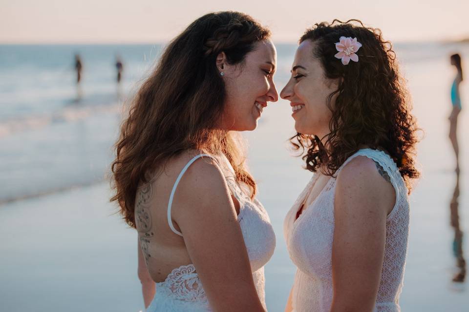 Casamento mesmo sexo na Praia