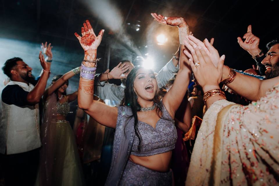 Indian Bride dancing