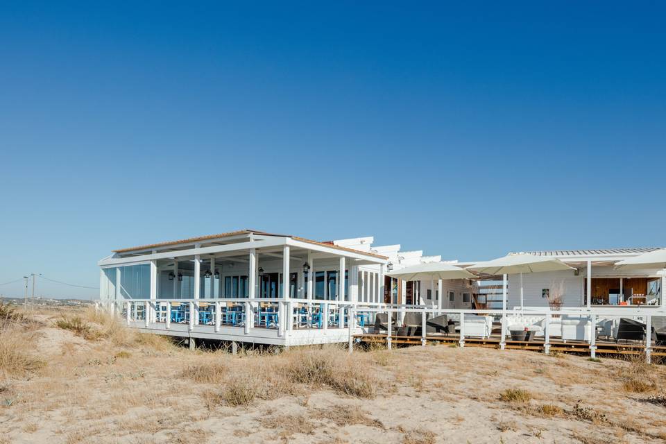 Dunas praia alvor fachada