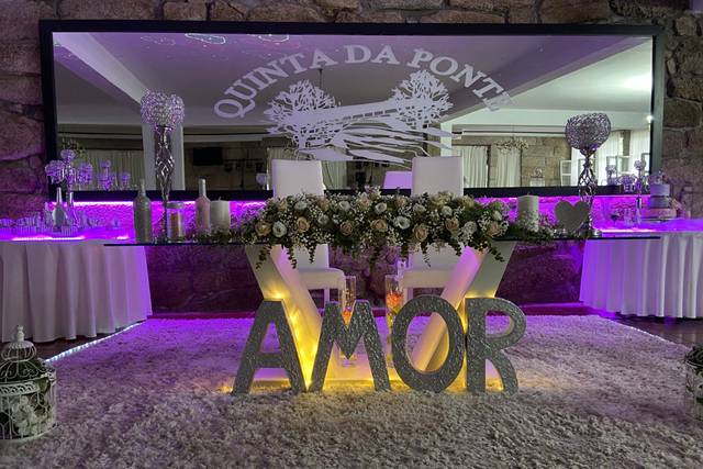 Mesa dos noivos