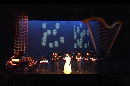 No palco