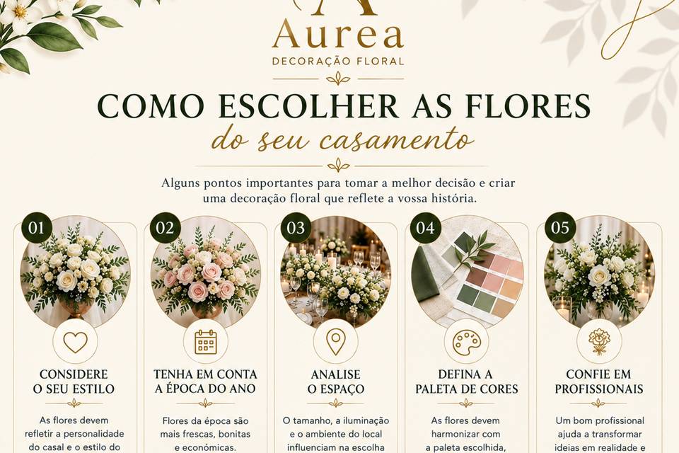 Como escolher as flores
