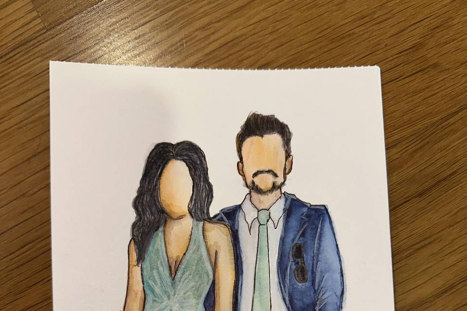 Ilustração de casal